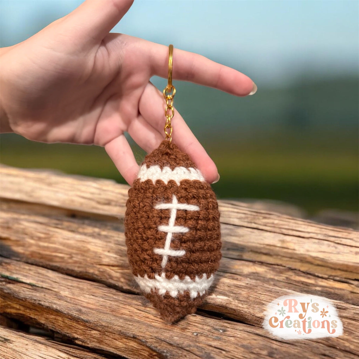 MADE TO ORDER - Football Keychain