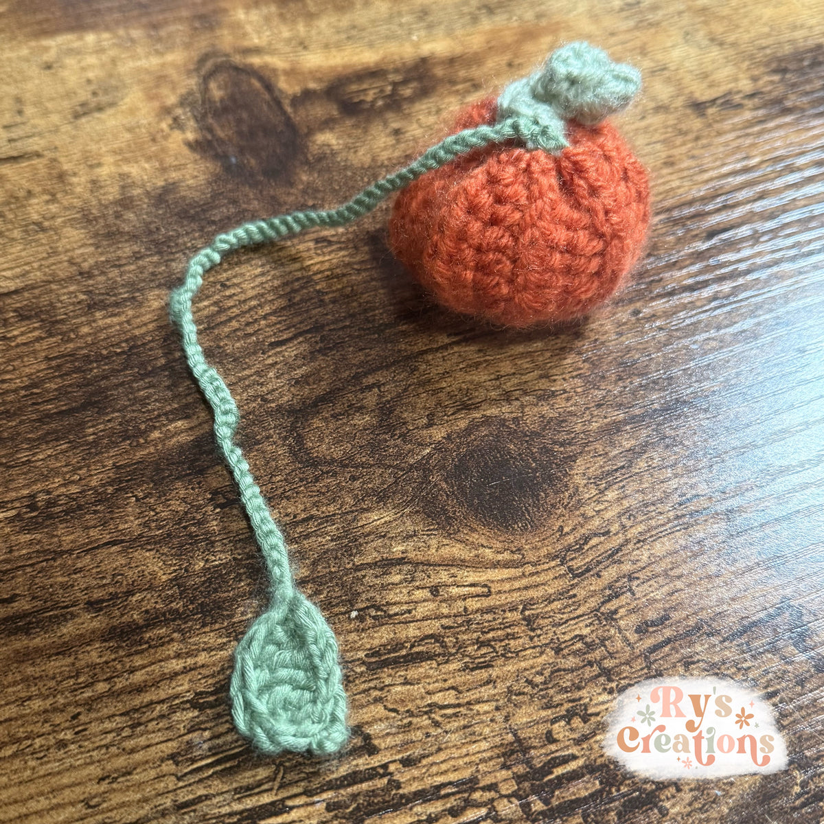 MADE TO ORDER - Crochet Pumpkin Bookmark