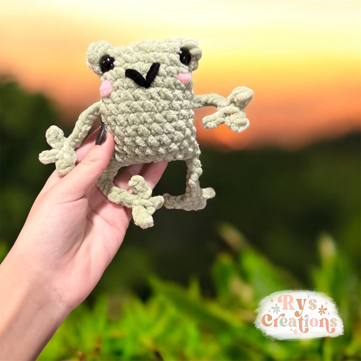 MADE TO ORDER - Leggy Froggie Plushie