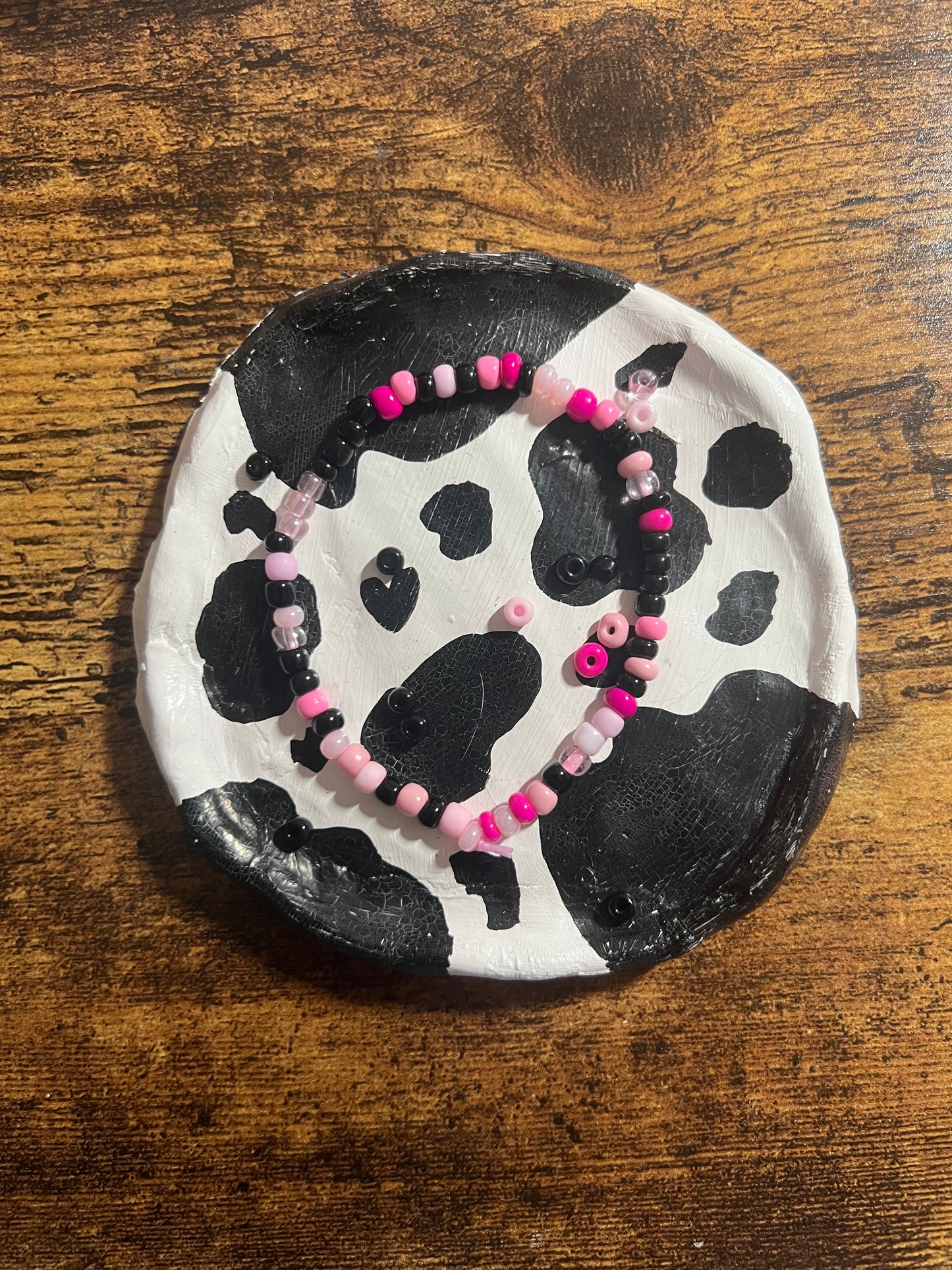 Pink & Black Bracelet
