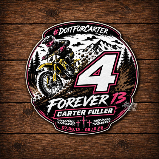 Forever 13 Motocross Sticker