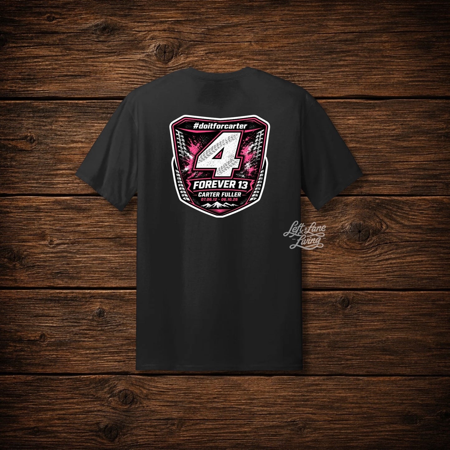 Carter Fuller Memorial Number Plate Shirt